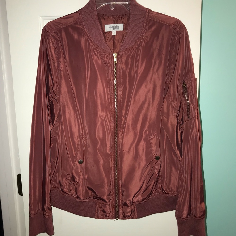Rust Bomber Jacket
